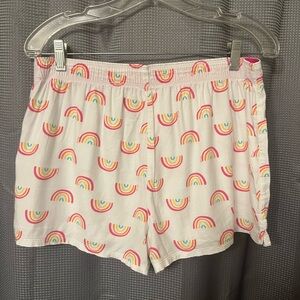 PINK Victoria's Secret Rainbow Print Pajama Shorts